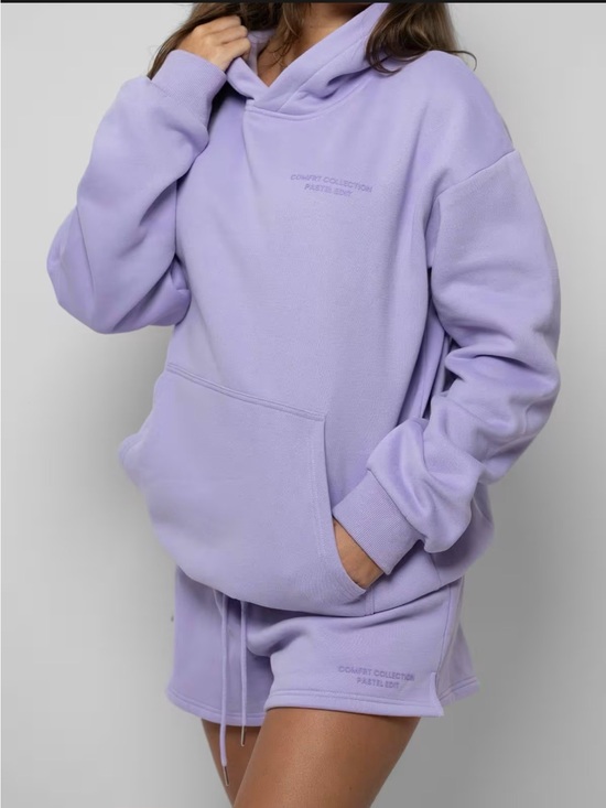 Comfrt Tops - Comfrt Short and Hoodie Pastel Set